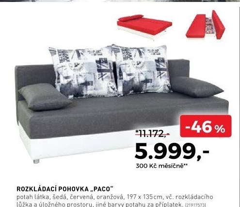 Rozkládací pohovka Paco