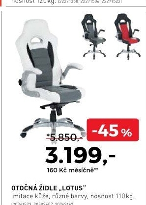 Otočná židle Lotus