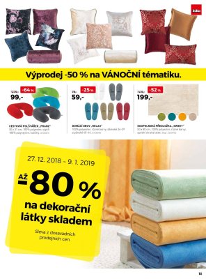 akční leták Kika nábytek 27.12.2018-9.1.2019