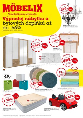 akční leták Möbelix 2.1.2019-13.1.2019