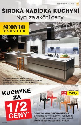 akční leták Sconto nábytek 23.1.2019-12.2.2019