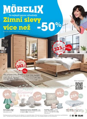akční leták Möbelix 28.1.2019-10.2.2019