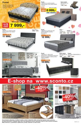 akční leták Sconto nábytek 13.2.2019-26.2.2019