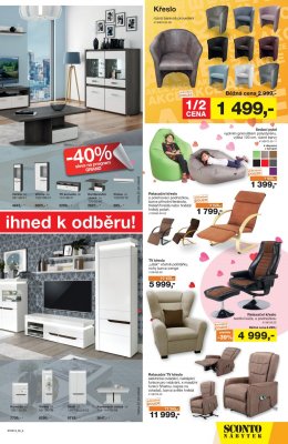 akční leták Sconto nábytek 13.2.2019-26.2.2019