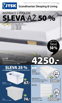 akční leták Jysk 14.2.2019-27.2.2019