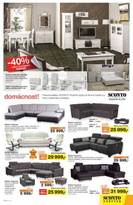 akční leták Sconto nábytek 27.2.2019-19.3.2019
