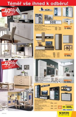 akční leták Sconto nábytek 20.3.2019-9.4.2019