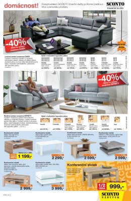 akční leták Sconto nábytek 20.3.2019-9.4.2019