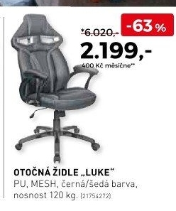 Otočná židle Luky