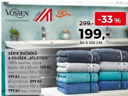 Série ručníků a osušek Atletico