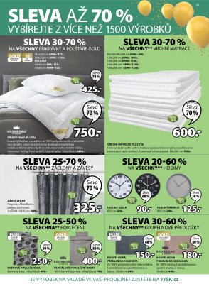 akční leták Jysk 4.4.2019-17.4.2019