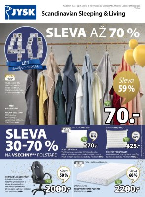 akční leták Jysk 4.4.2019-17.4.2019