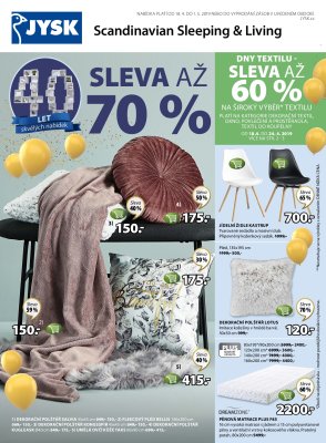 akční leták Jysk 18.4.2019-1.5.2019