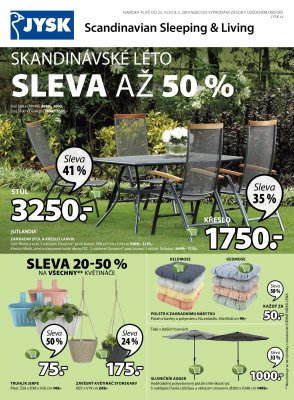 akční leták Jysk 25.4.2019-8.5.2019