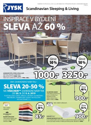 akční leták Jysk 30.5.2019-12.6.2019