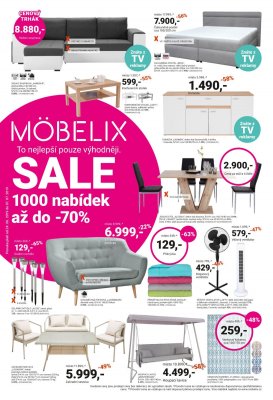 akční leták Möbelix 24.6.2019-7.7.2019