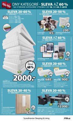 akční leták Jysk 18.7.2019-31.7.2019