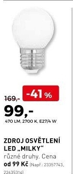 Zdroj osvětlení Led Milky