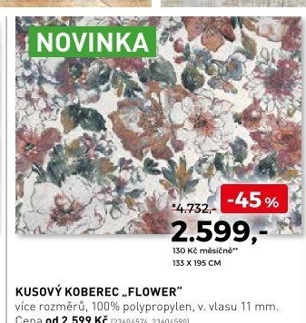 Kusový koberec Flower