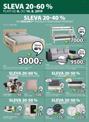 akční leták Jysk 8.8.2019-21.8.2019