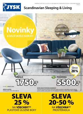 akční leták Jysk 22.8.2019-4.9.2019