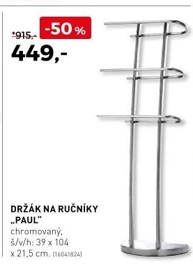 Držák na ručníky Paul