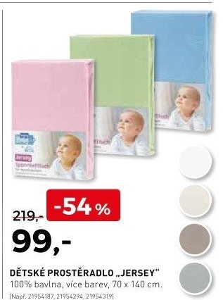 Dětské prostěradlo Jersey