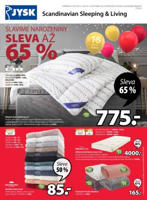 akční leták Jysk 12.9.2019-25.9.2019