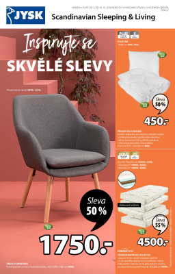 akční leták Jysk 3.10.2019-16.10.2019