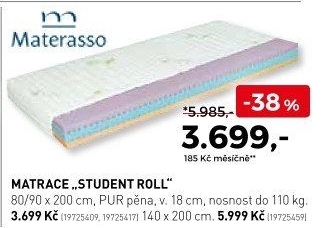 Matrace Student roll