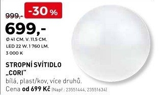 Stropní svítidlo Cori