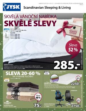 akční leták Jysk 14.11.2019-27.11.2019