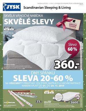 akční leták Jysk 21.11.2019-4.12.2019