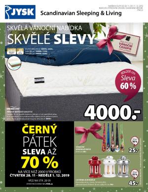 akční leták Jysk 28.11.2019-11.12.2019