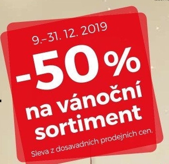 -50% na Vánoční sortiment