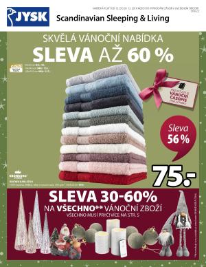 akční leták Jysk 12.12.2019-24.12.2019