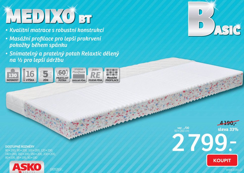 Matrace MEDIXO BT