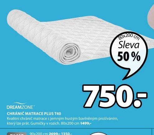 DREAMZONE CHRÁNIČ MATRACE PLUS T40