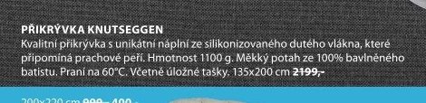 PŘIKRÝVKA KNUTSEGGEN