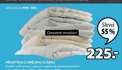 PŘIKRÝVKA Z UMĚLÉHO VLÁKNA
