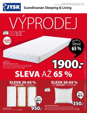 akční leták Jysk 25.12.2020-8.1.2021