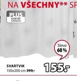Sprchový závěs SVARTVIK
