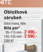 Obložková zárubeň Bílá pór