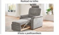 Křeslo s podhlavníkem