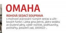 OMAHA rohová sedací souprava