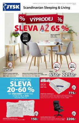 akční leták Jysk 9.1.2020-22.1.2020