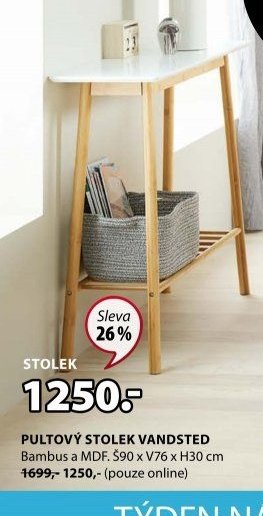 PULTOVÝ STOLEK VANDSTED
