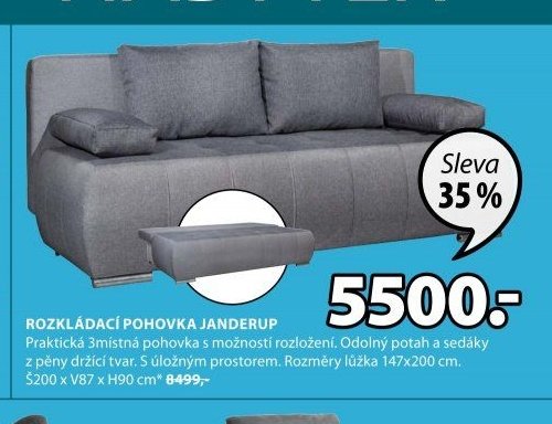 ROZKLÁDACÍ POHOVKA JANDERUP