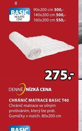 Chránič matrace BASIC T40