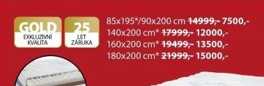 GOLD 25 LET ZÁRUKA EXKLUZIVNÍ KVALITA